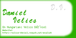 daniel velics business card